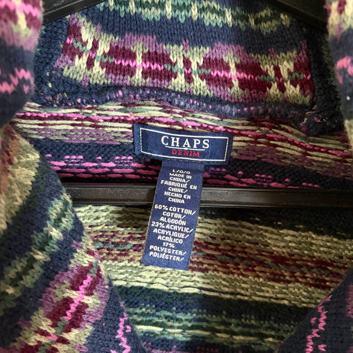 CHAPS 꽈배기 니트 조끼(L) 상품이미지3