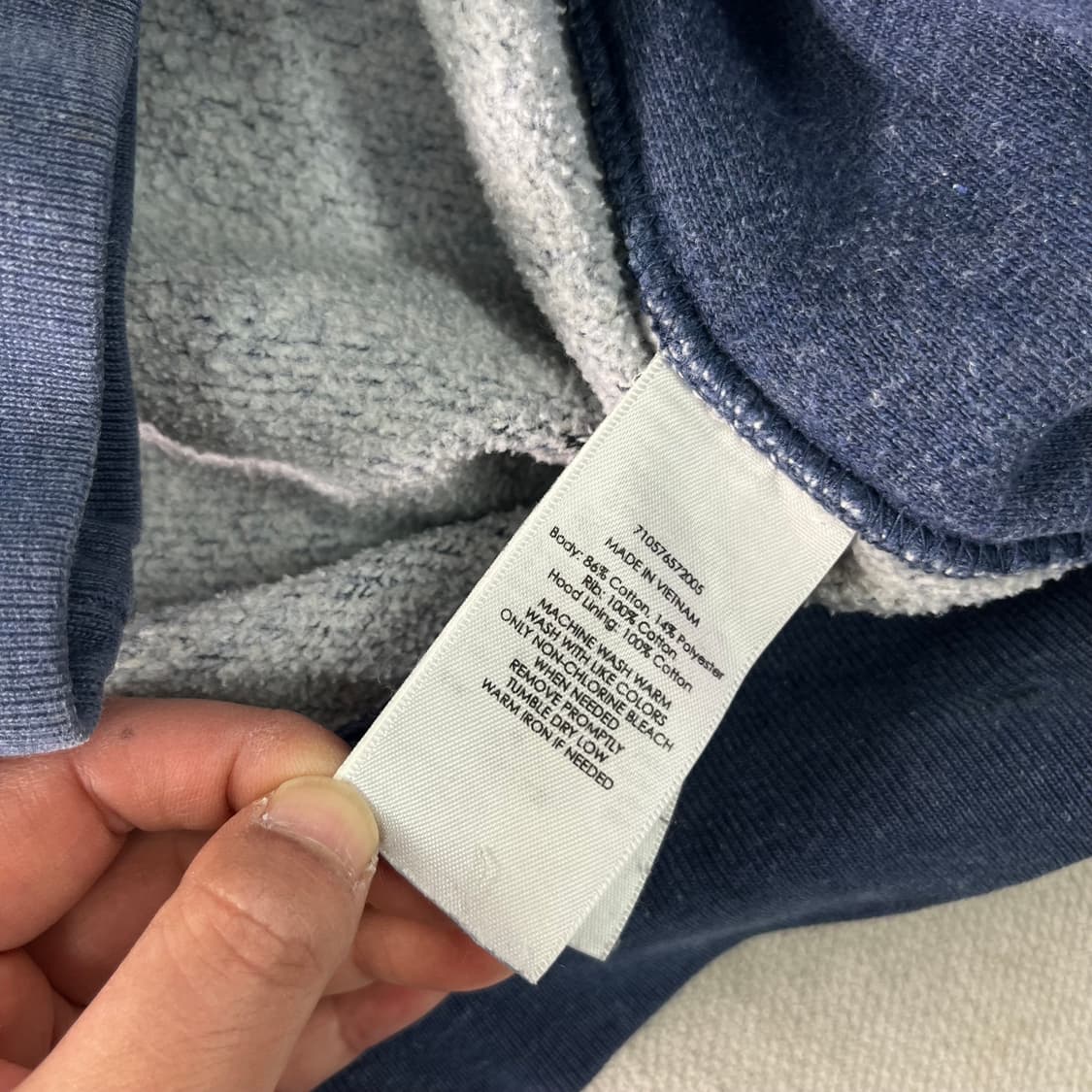 105 폴로랄프로렌 블루그레이 와플 후드집업 상품이미지7