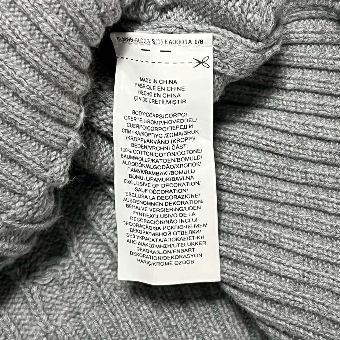 XL 폴로랄프로렌 그레이 케이블 니트 상품이미지5