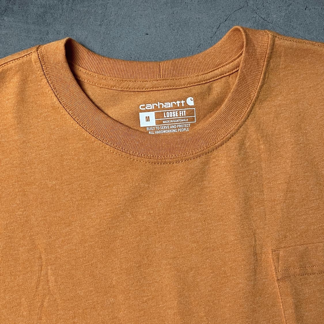 CARHARTT 칼하트K87 오렌지 포켓 반팔 티셔츠 A01088 상품이미지2