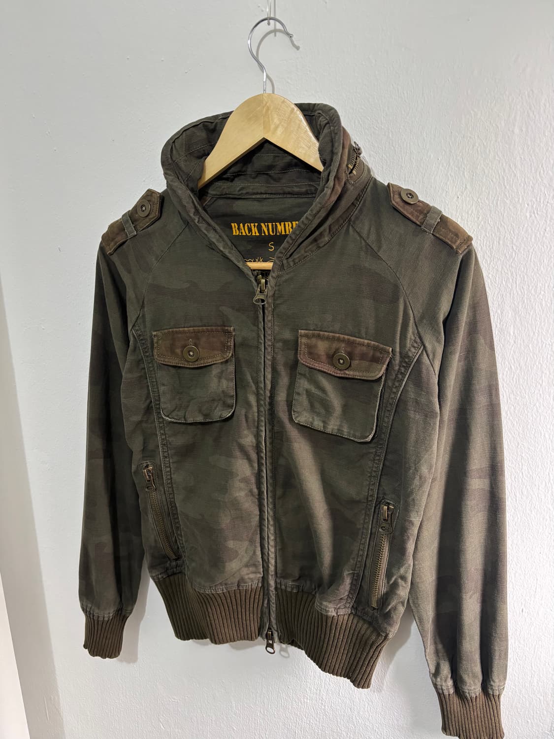 Back Number Military Camo Two-way Jacket 상품이미지4