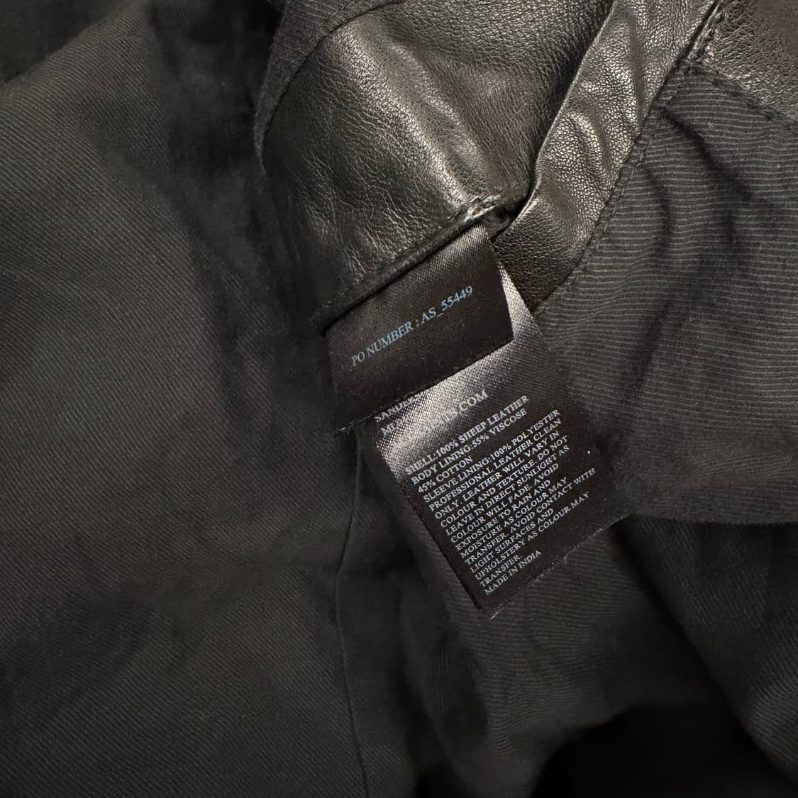 [ 정품/L ] 올세인츠 블랙 양가죽 라이더 자켓 상품이미지6