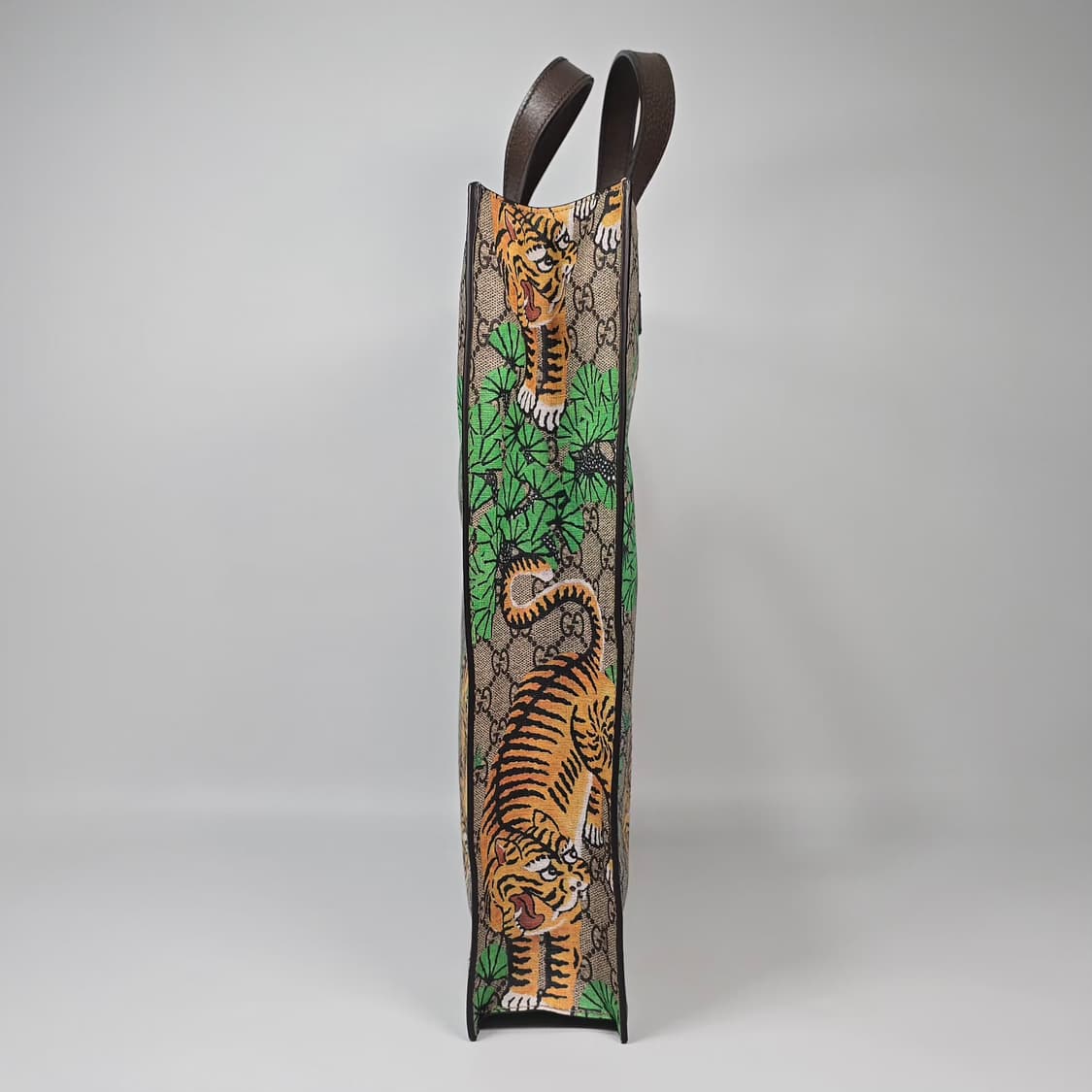 구찌 뱅갈 타이거 프린트 GG 수프림 캔버스 토트백 상품이미지5