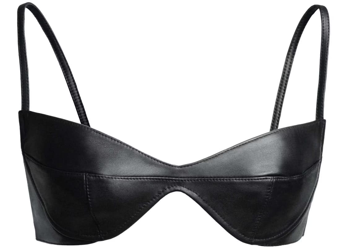 Mugler X H&M collaboration 레더 브라 36 상품이미지1