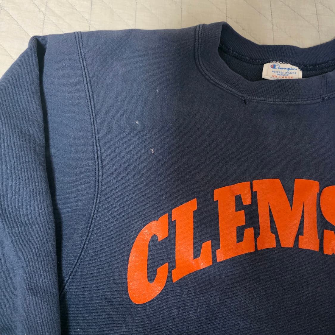 [XXL] 80s 빈티지 챔피온 리버스위브 트래쉬드 스웻 맨투맨 상품이미지3