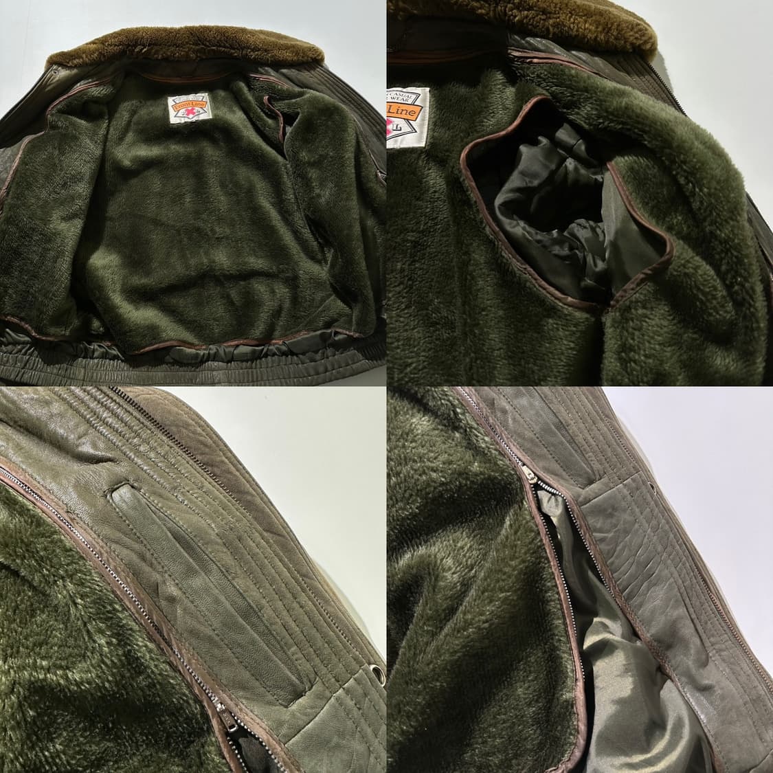 Front Line 프론트라인 램스킨 양가죽 봄버 자켓 상품이미지9