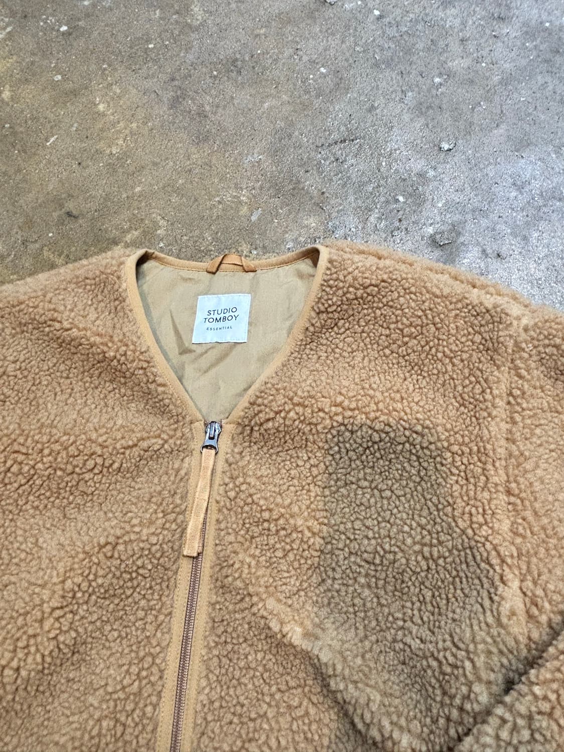 스튜디오 톰보이 브이넥 플리스 자켓 상품이미지4