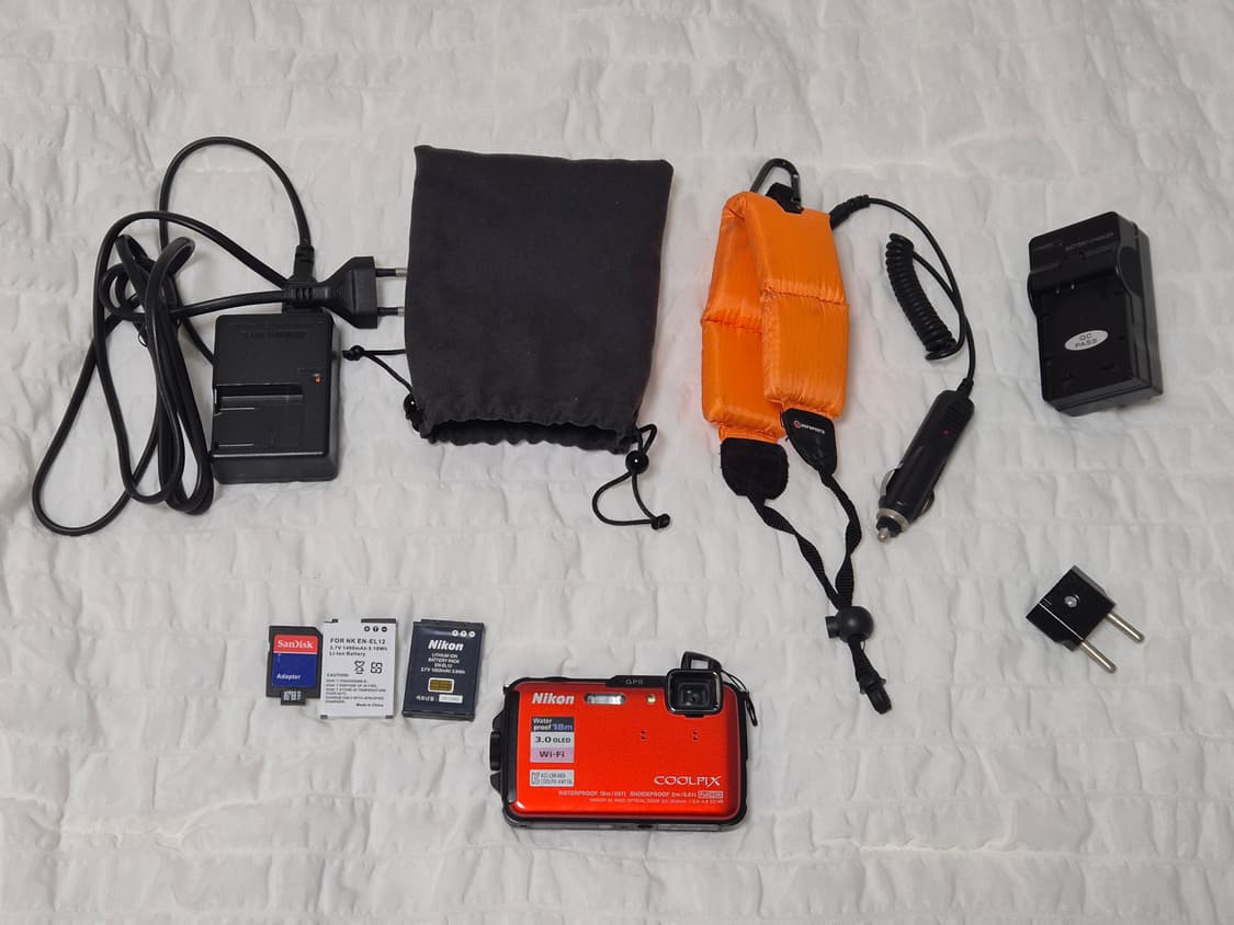​[A급/Wi-Fi] 니콘 쿨픽스 AW110s 오렌지 🧡 배터리 2개 상품이미지4