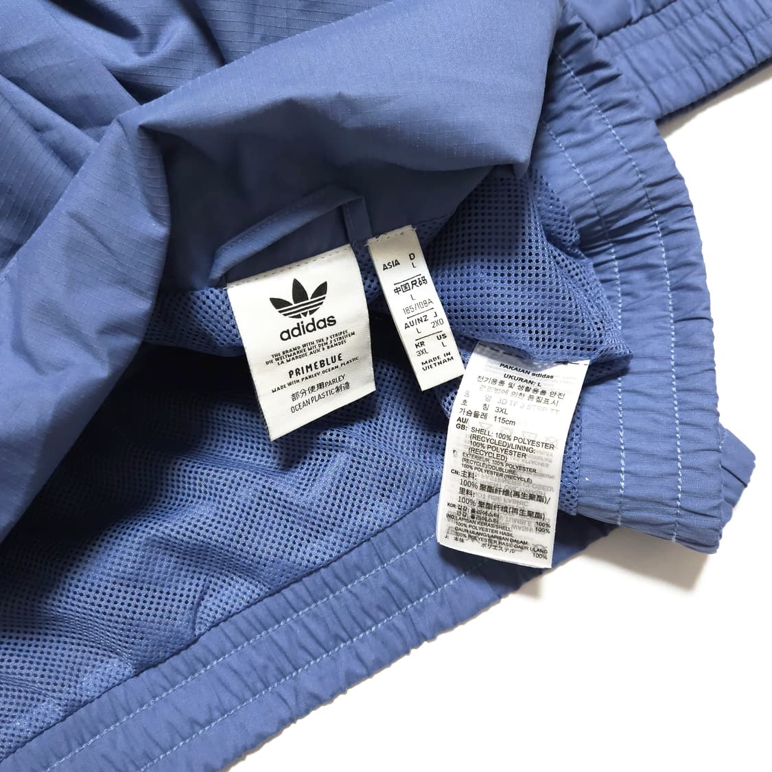 아디다스 3D 트레포일 트랙탑 바람막이 자켓 프라임블루 상품이미지6