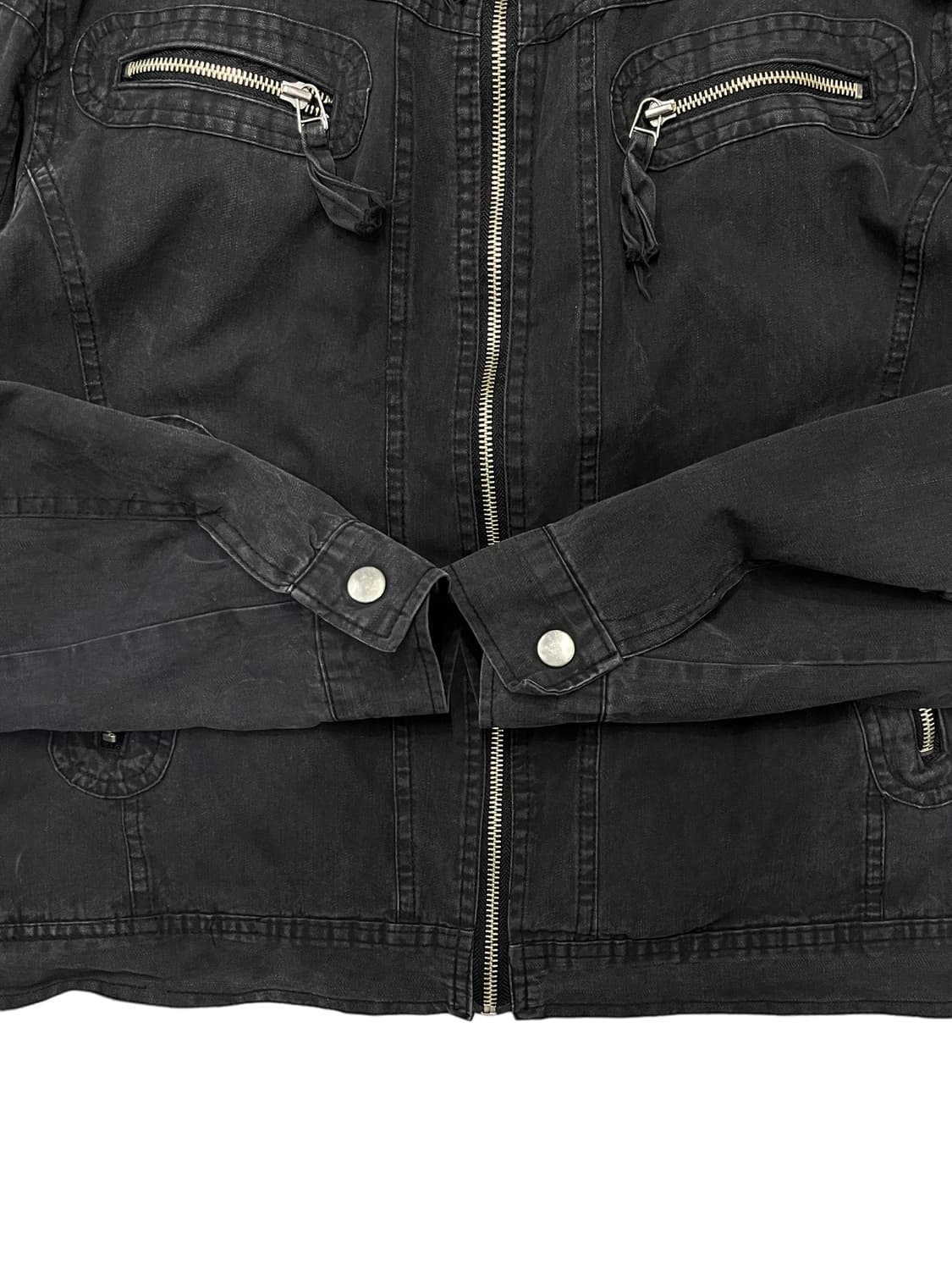 빈티지 데님 바이커자켓 상품이미지4