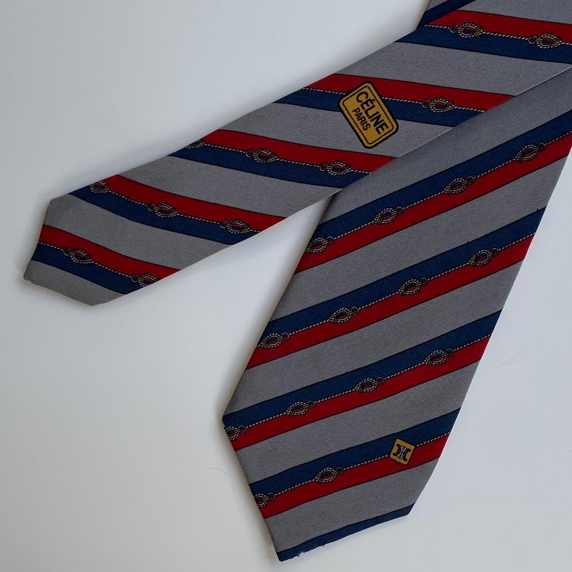 셀린느 (celine) 심플로고 정품 명품넥타이 상품이미지4