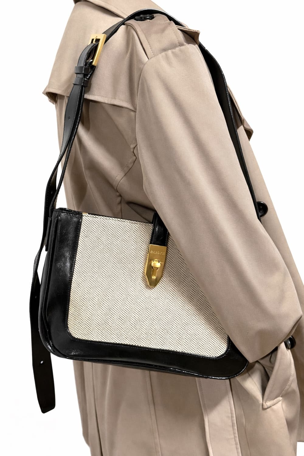 시즌한정 CARLYN 칼린 클래식 소가죽 캔버스백 상품이미지1