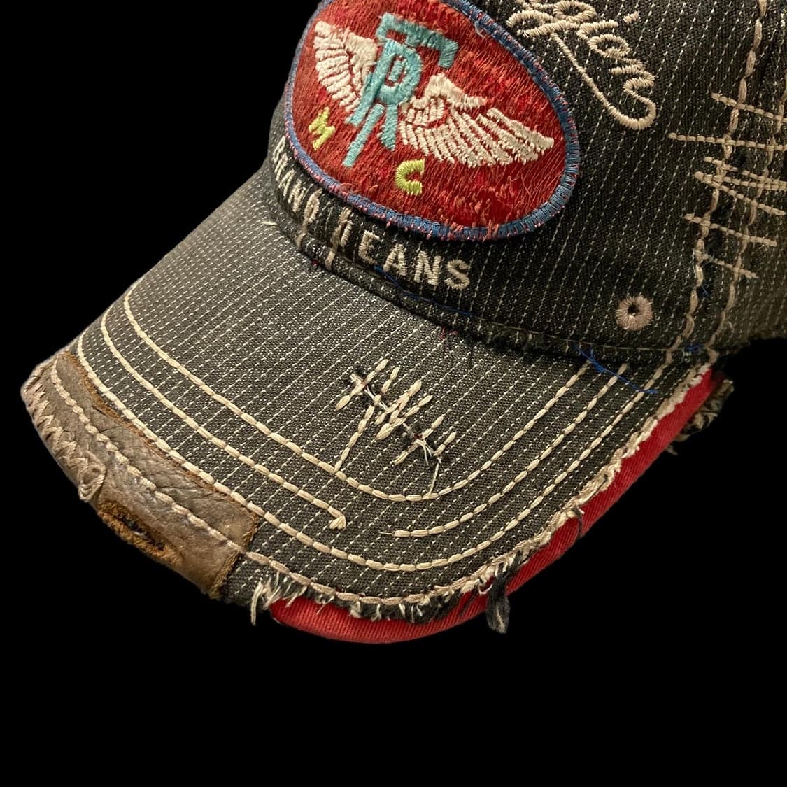 빈티지 트루릴리전 그런지 디테일 매쉬 트러커캡 상품이미지4