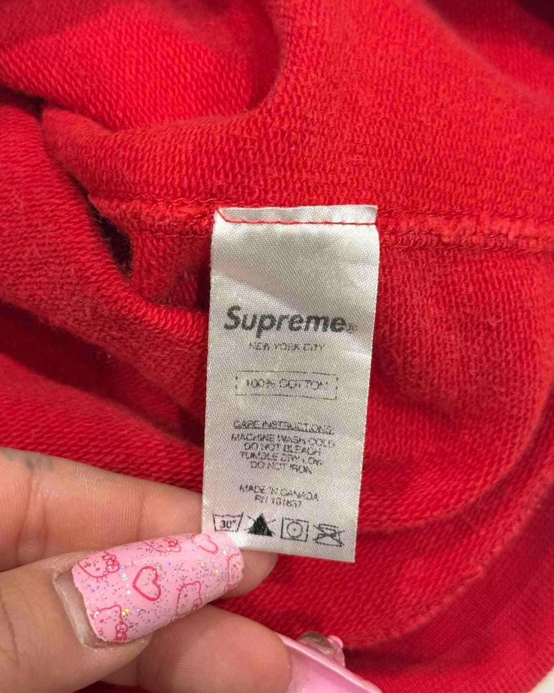 Supreme 초판 레드 박스로고 맨투맨 상품이미지6