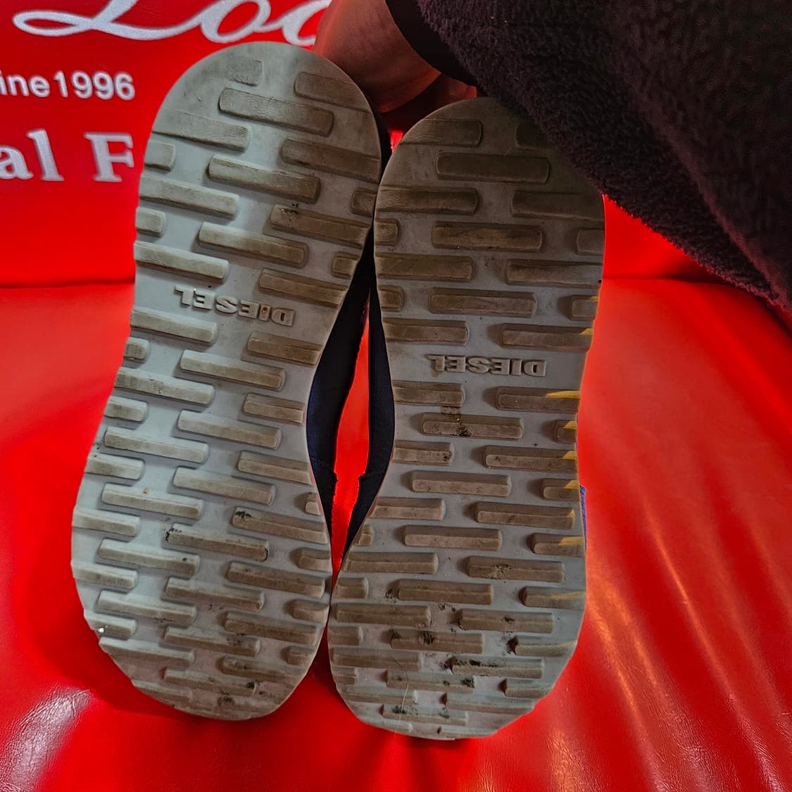 디젤(DIESEL) 나일론 스웨이드 y2k 스니커즈 37size 상품이미지6