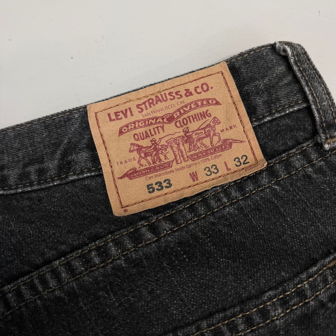 리바이스 제팬 흑청 533 데님팬츠 상품이미지6