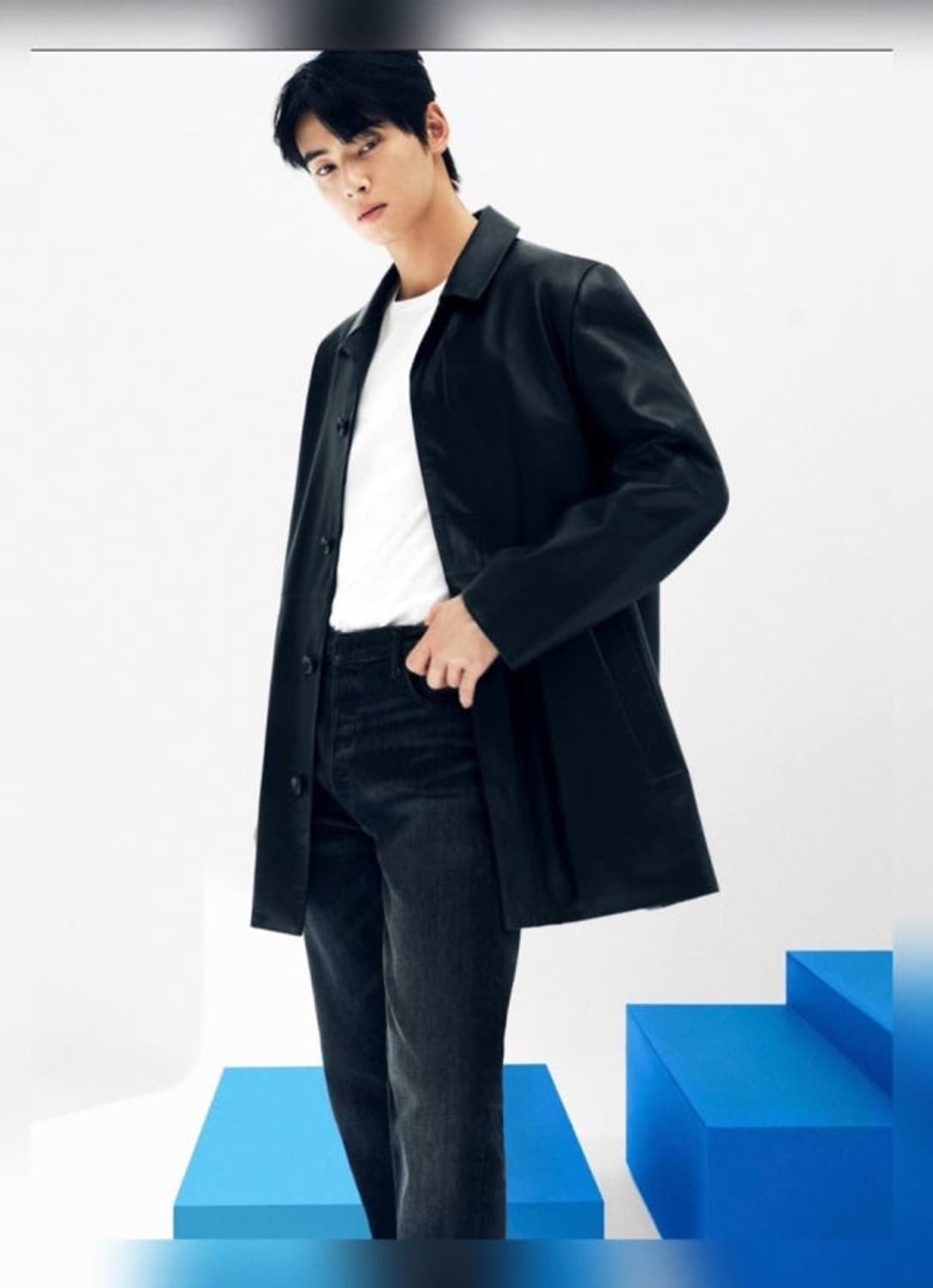 calvin klein studio 차은우 레더 카코트 유일매물 상품이미지6