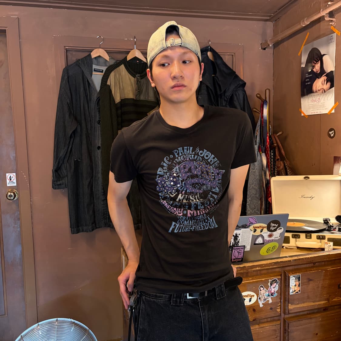 REPLAY TSHIRTS 라운드 프린팅 디테일 티셔츠 상품이미지2