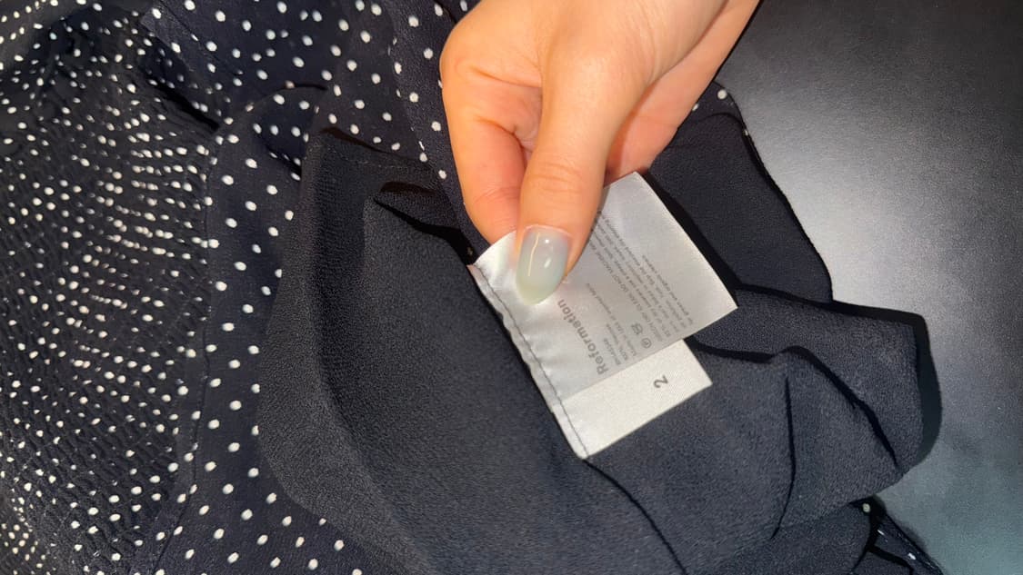 리포메이션 고윤정 드레스 elle smoked dress 상품이미지5