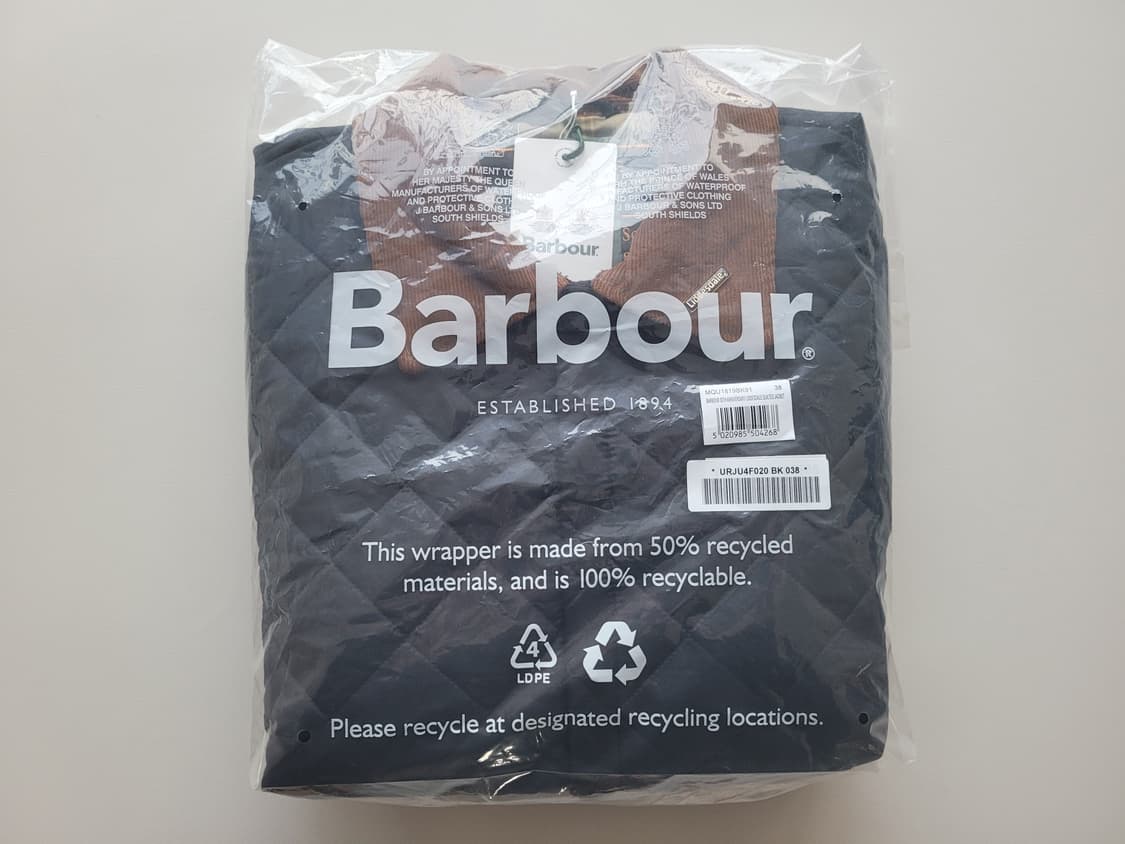 바버 퀼팅 리데스데일 30주년 한정판 블랙 상품이미지3