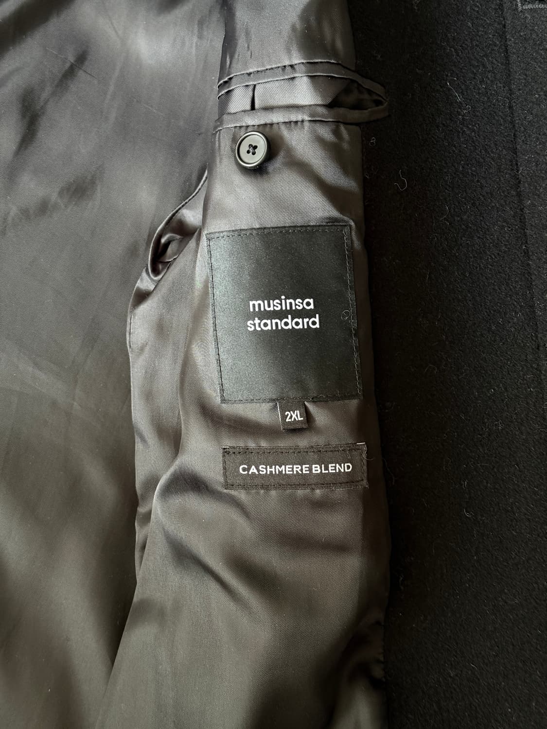 [이도현 PICK]캐시미어 블렌드 오버사이즈 발마칸 코트 [블랙] 상품이미지4