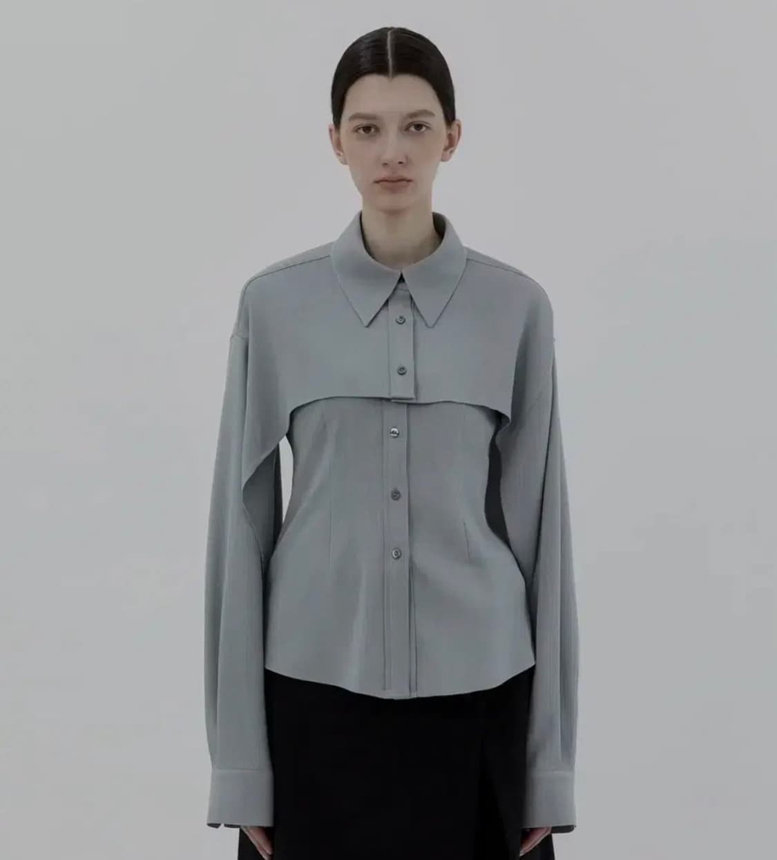 트리밍버드 Bolero Vest Shirts [ Sky Blue ] 상품이미지1