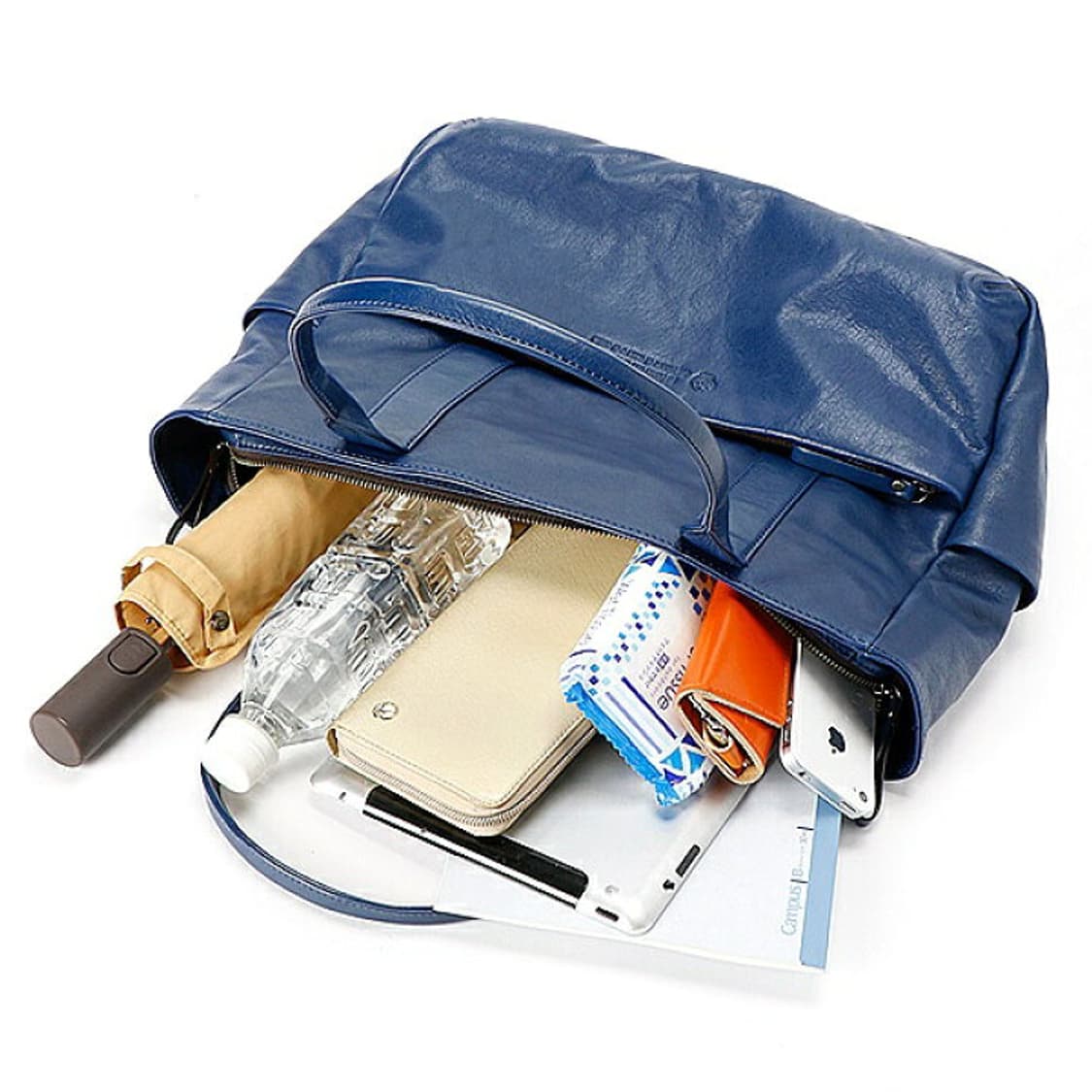 IKETEI LUC 오일 소가죽 토트백 블랙 포터 스타일 상품이미지6