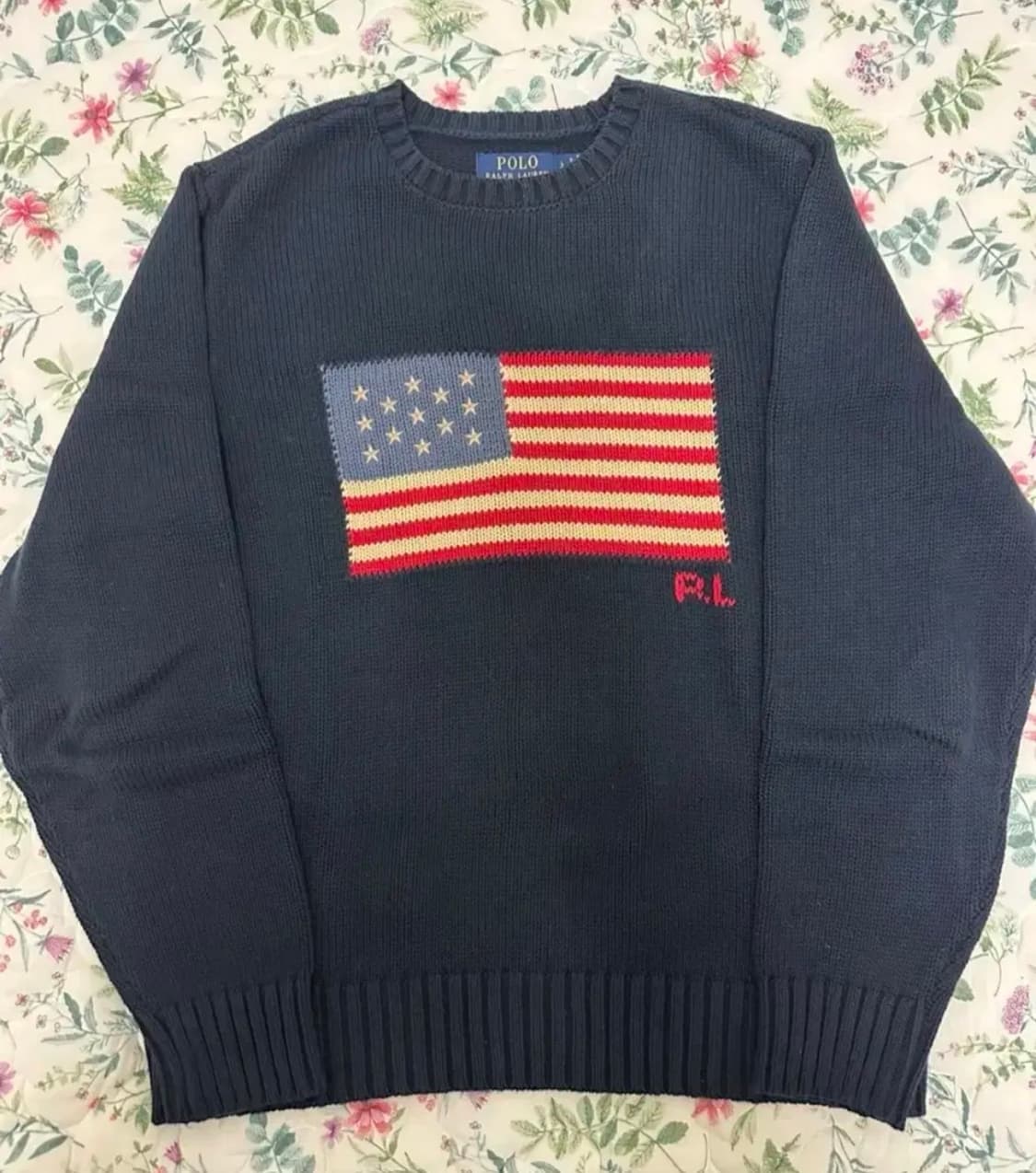 폴로 랄프로렌 성조기 니트 L 상품이미지1