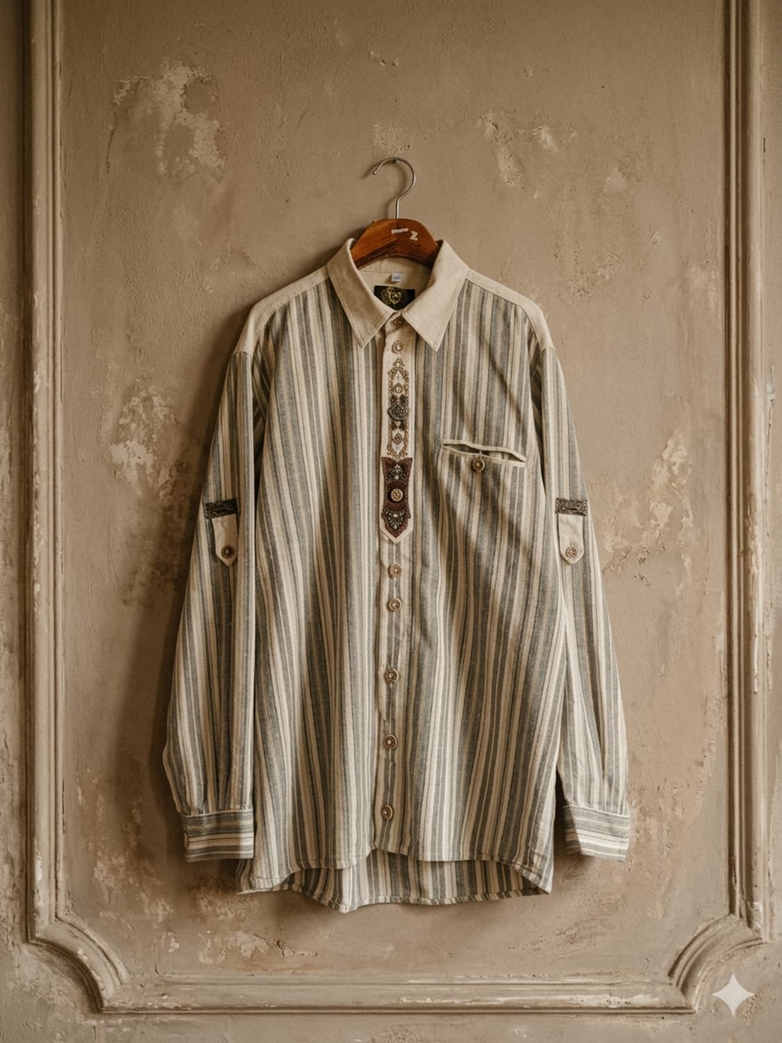 티롤리언 독일 린넨셔츠 상품이미지1