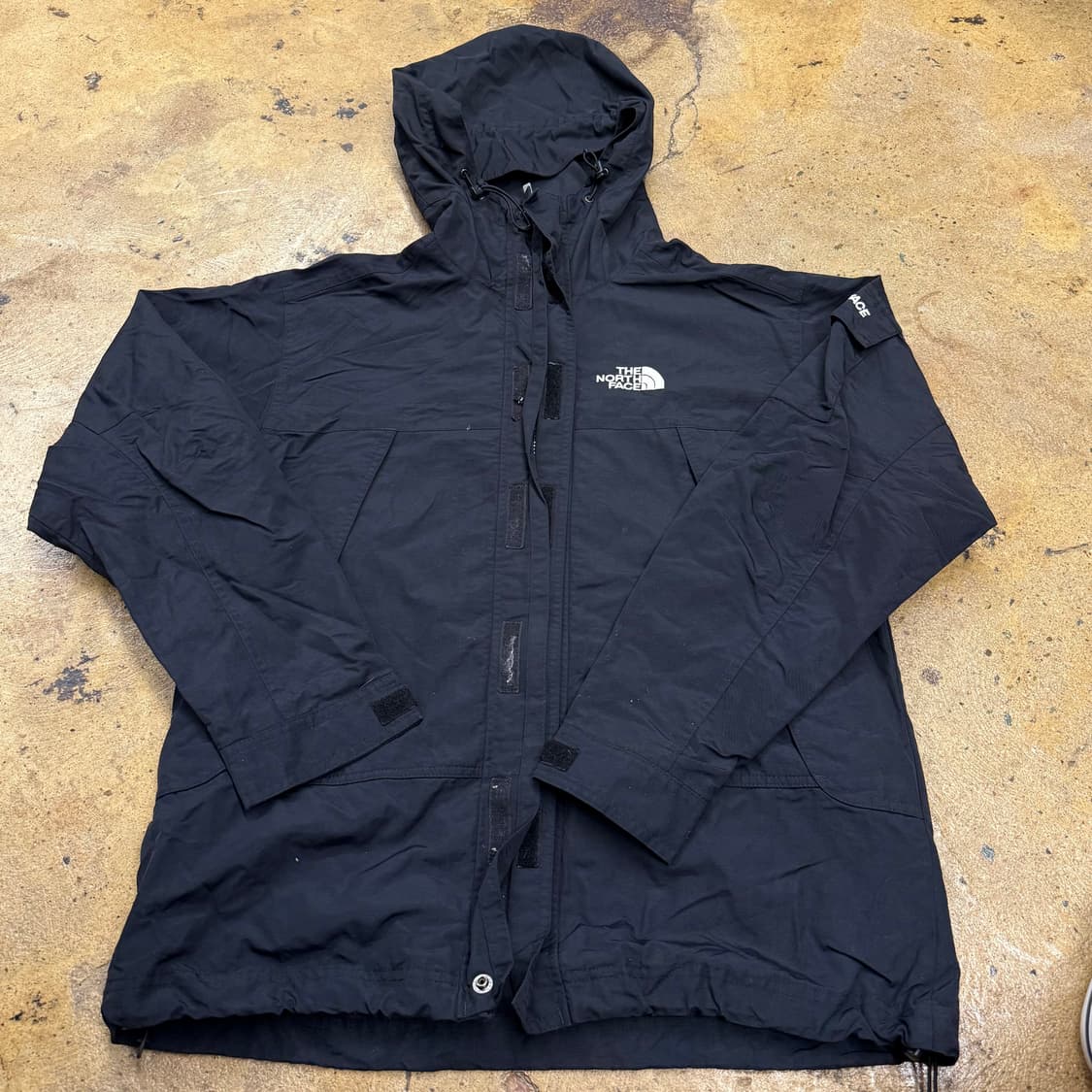 [정품/90,S] 노스페이스 블랙 후드 바람막이 자켓 b17 상품이미지2