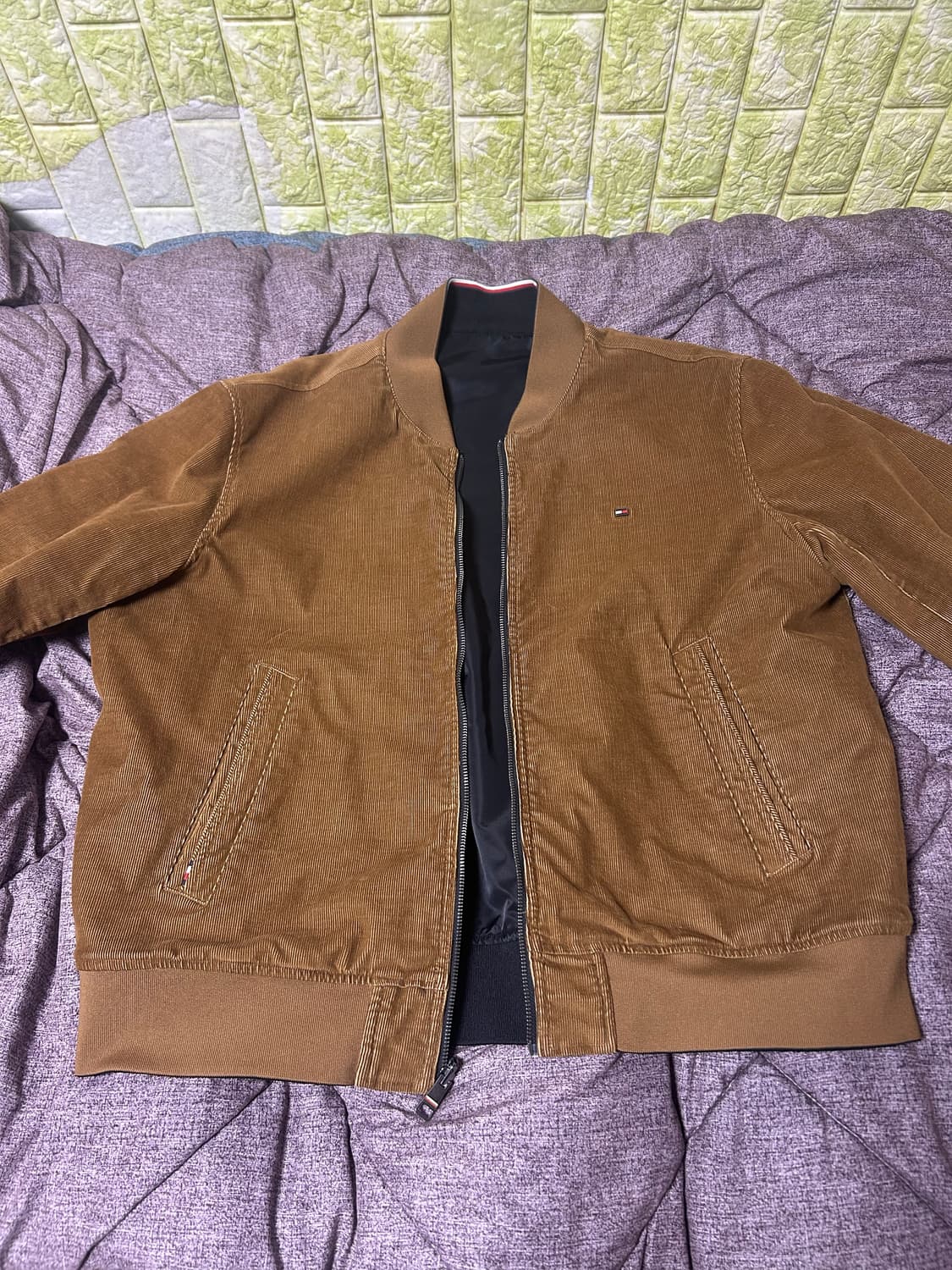 타미힐피거 코듀로이 리버시블 봄버자켓 상품이미지1