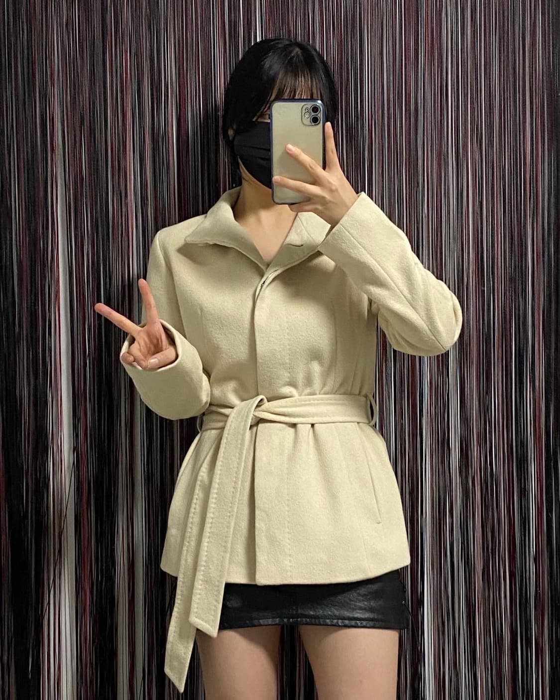 Japan) 앙고라 케시미어 숏 코트 ✔️𝙎 상품이미지2