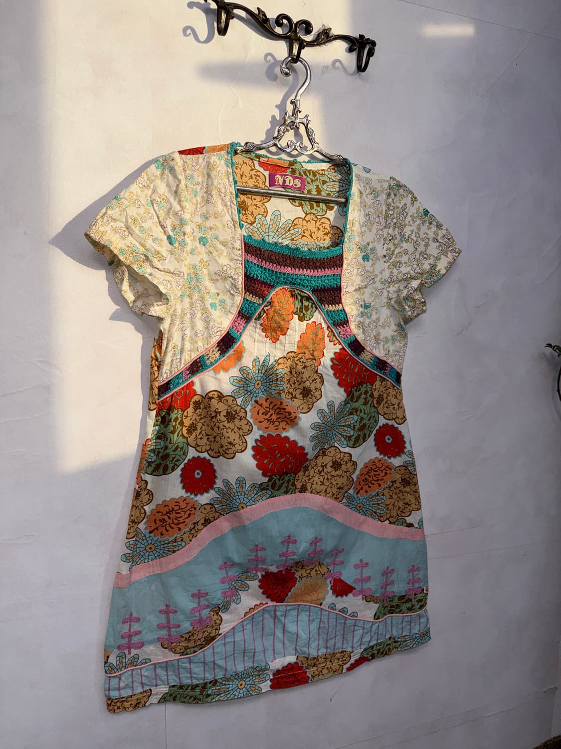 Bohemian colormix flower embroidered ops 상품이미지3