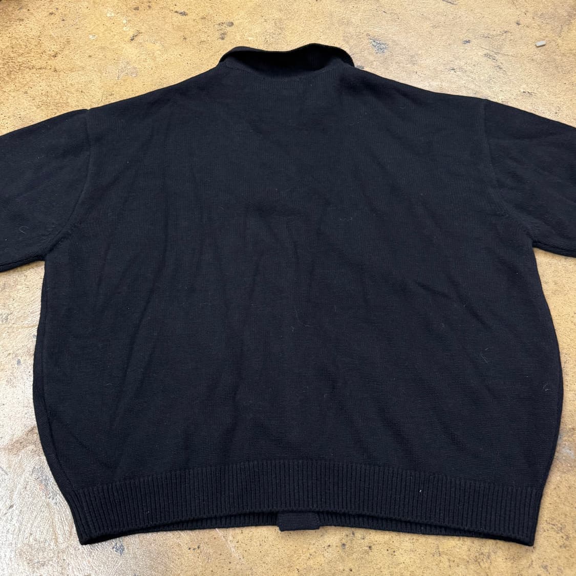 [정품/L] 쿠어 블랙 니트 카라 가디건 b16 상품이미지4