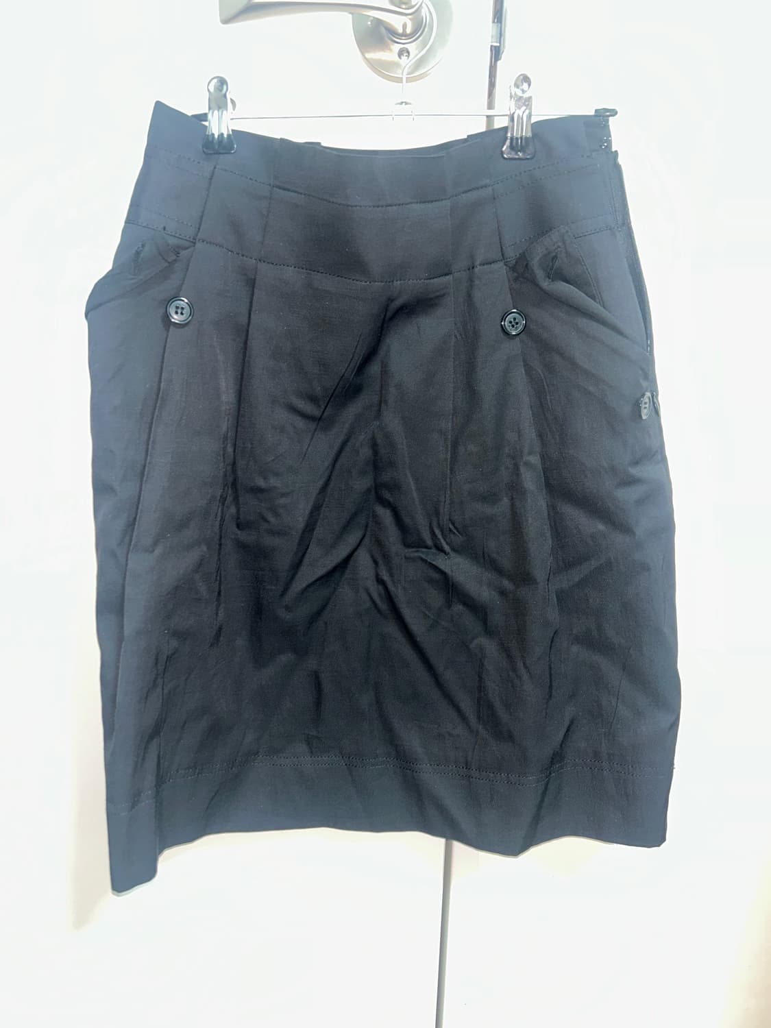 빈티지 블랙 미디 스커트 상품이미지1