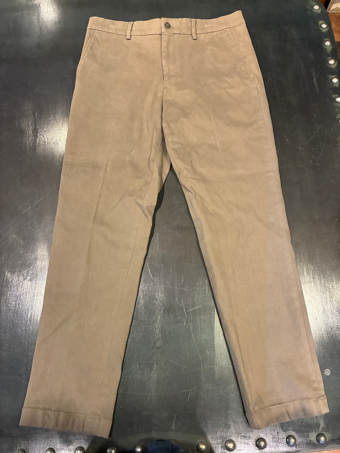 33) 브룩스 브라더스 기모 치노팬츠 브라운 상품이미지1