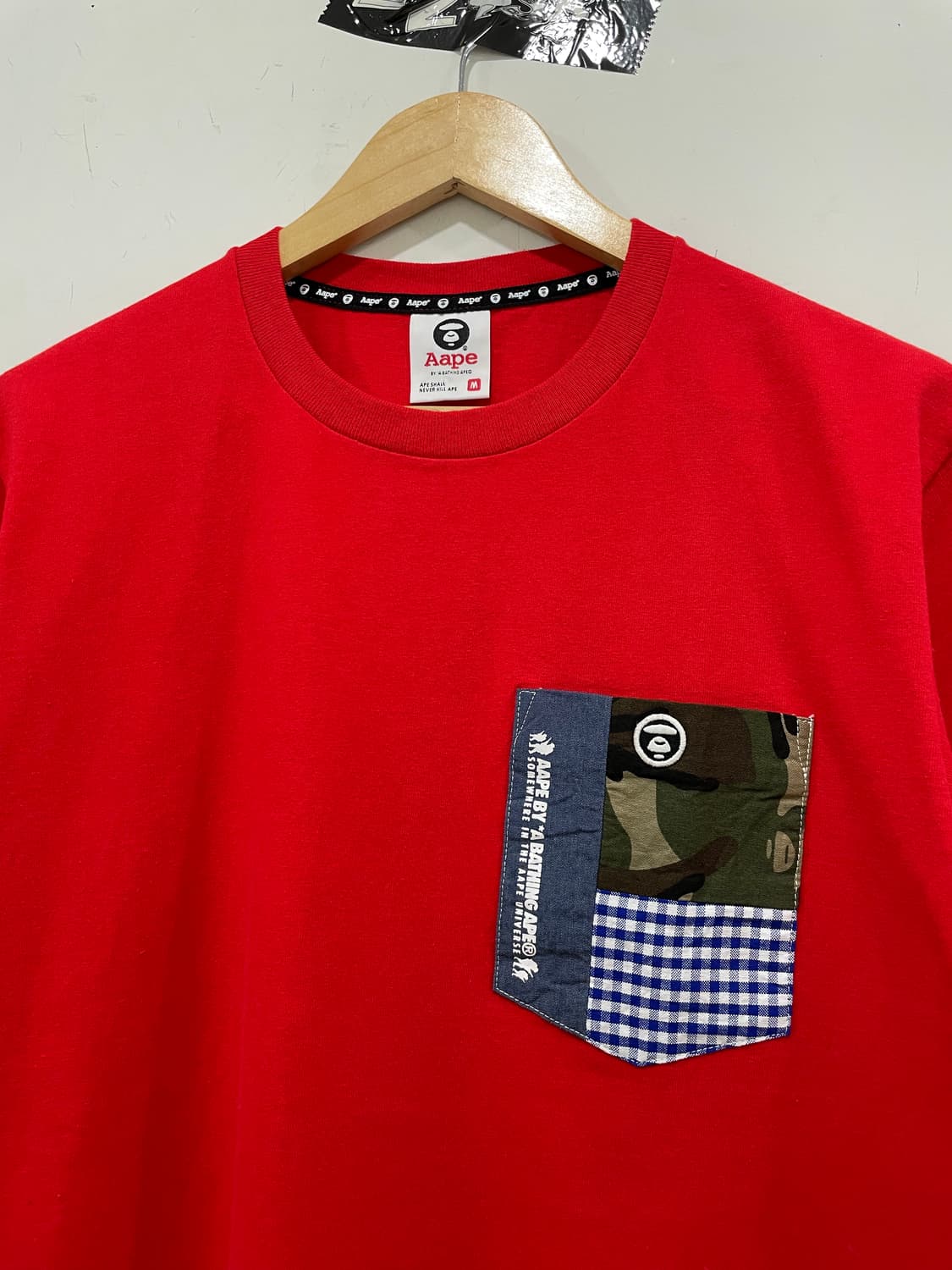 Aape 에이프 카모플라주 포켓 백 프린팅 반팔티셔츠 상품이미지7