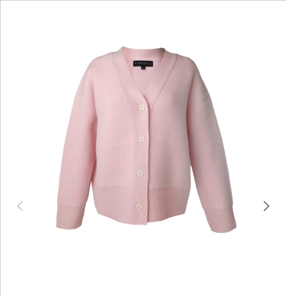 피브레노 브이넥 캐시미어 가디건 니트 핑크 s 새상품 /fibreno 베 상품이미지5