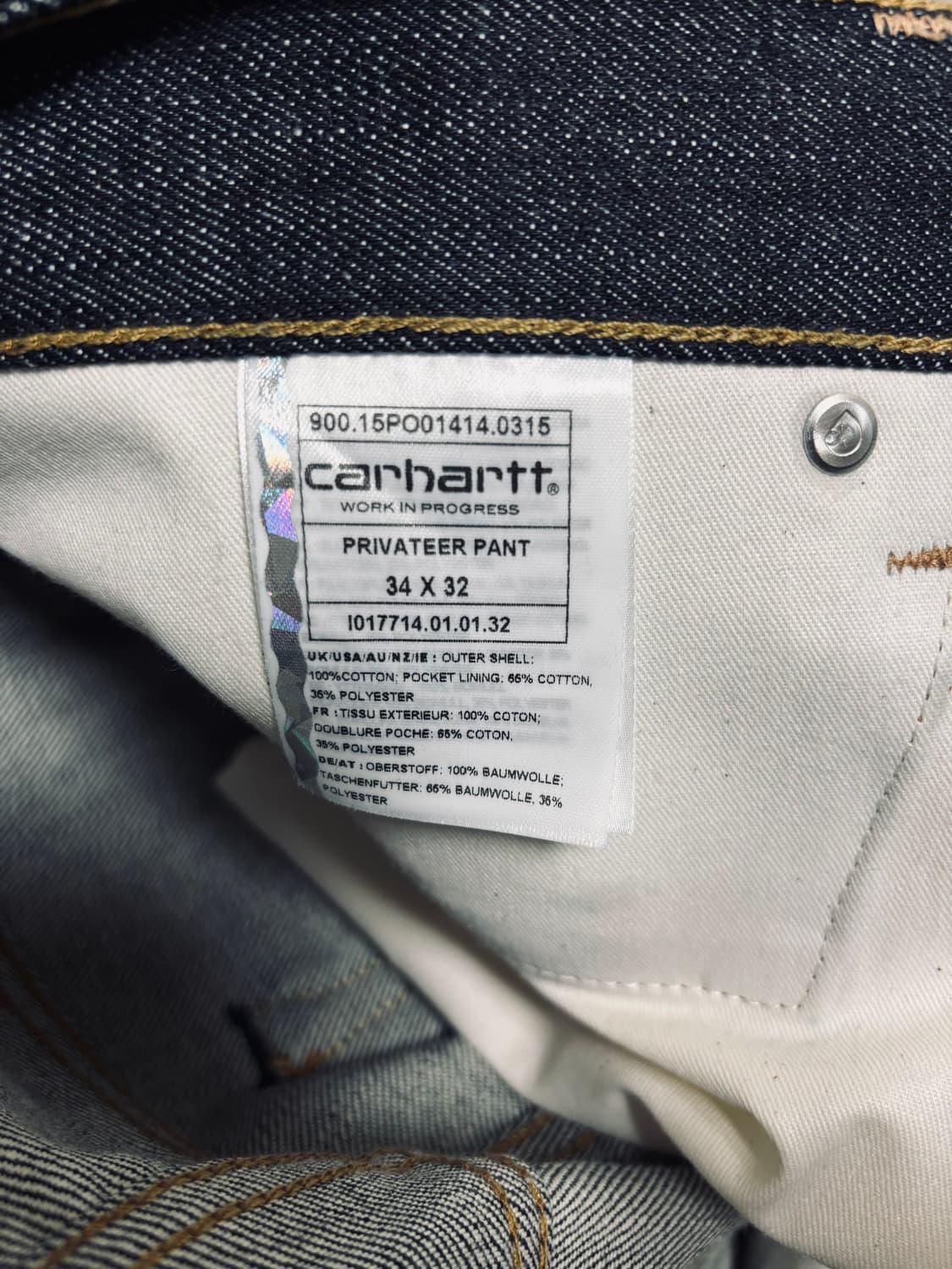 칼하트 WIP WIP PRIVATEER PANT 팬츠 상품이미지4