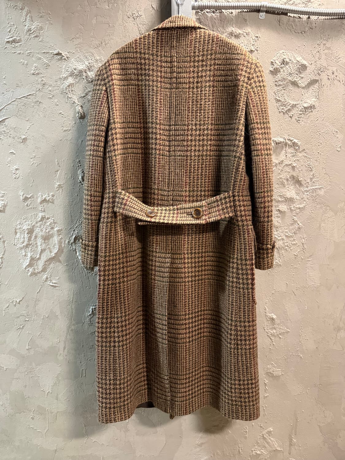 38R 폴로 랄프로렌 더블 브레스티드 트위드 코트 브라운 체크 상품이미지2