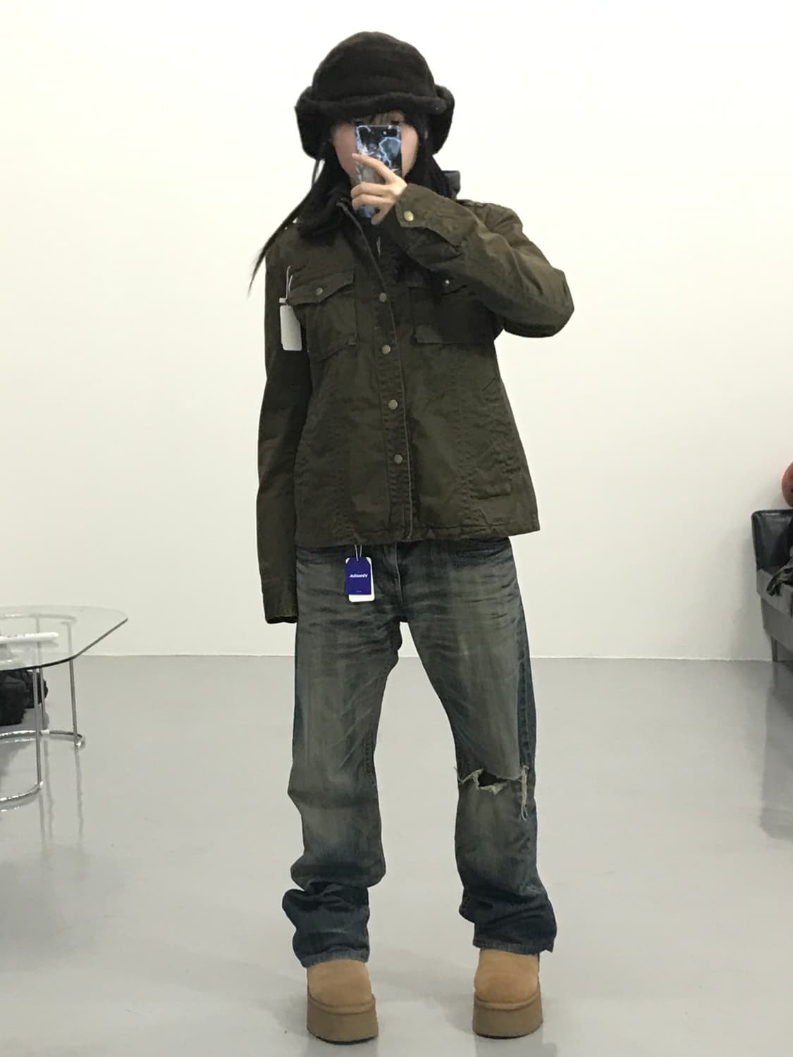 RATTLE TRAP 보아 카라 밀리터리 자켓 상품이미지2