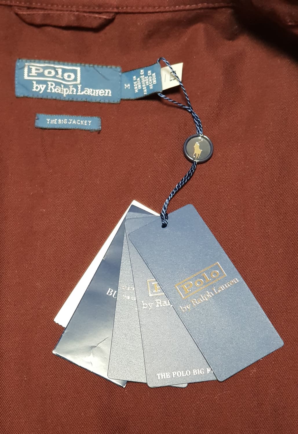 [새상품/M] 폴로 빅 자켓 하버드와인 팝니다. 상품이미지4