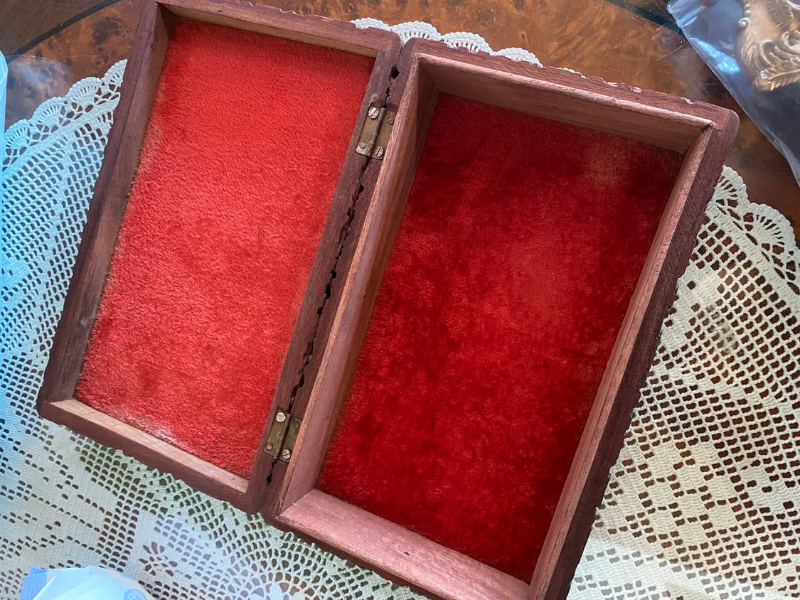 핸드카빙 빈티지 우드 보석함 상품이미지3
