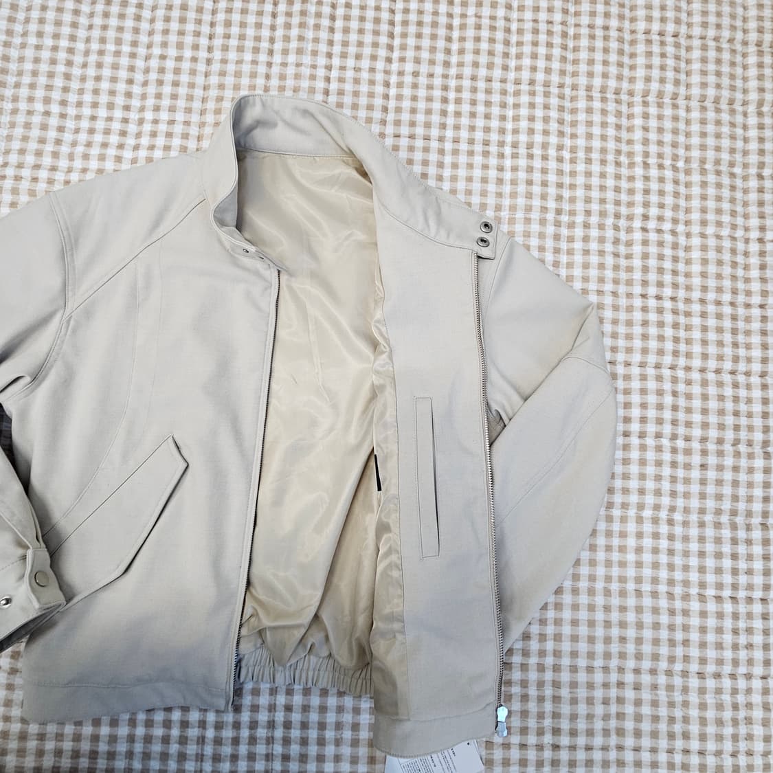 드로우핏 울 해링턴 집업자켓 남자100 상품이미지6