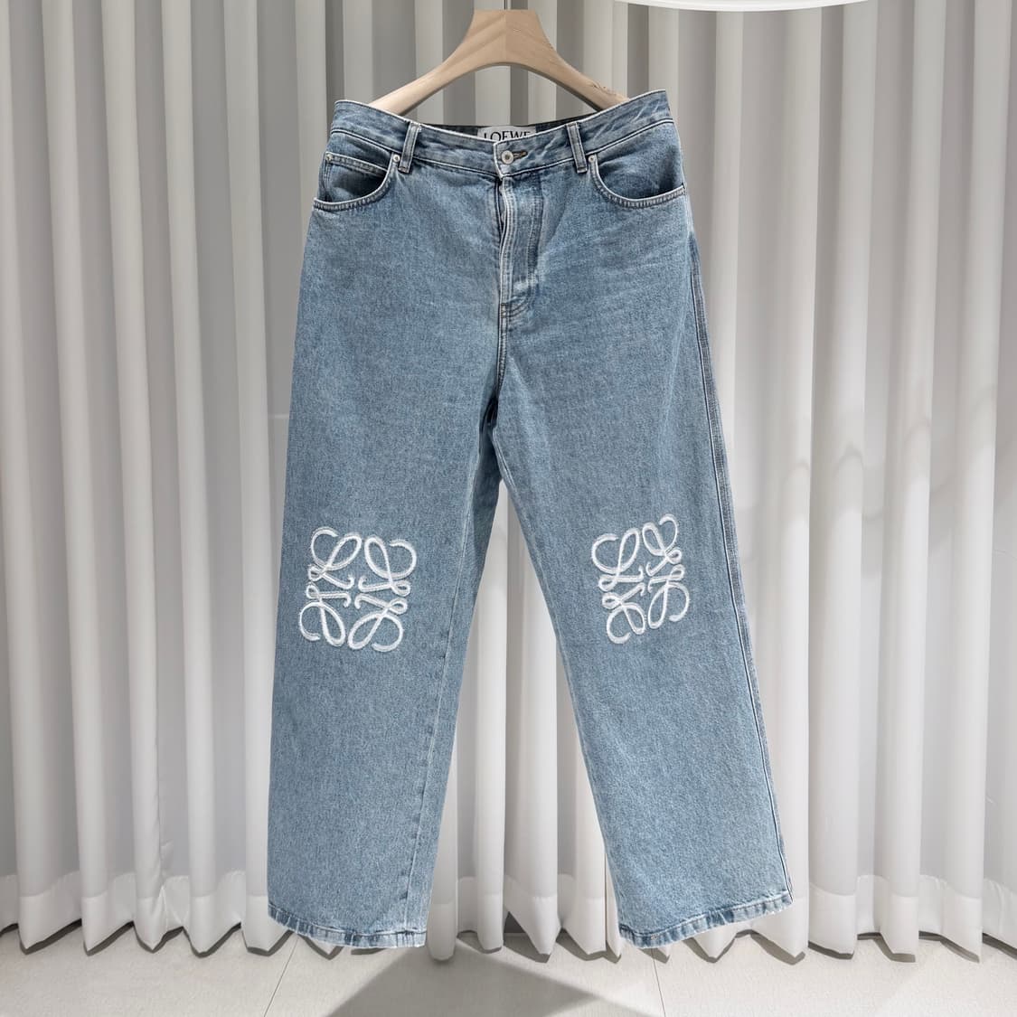 (A+/ 50) / 로에베 데님 아나그램 배기 데님 진 블루 상품이미지1