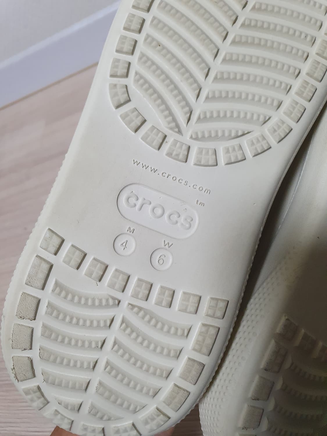 크록스 플랫폼 클로그 아이보리 230 상품이미지7