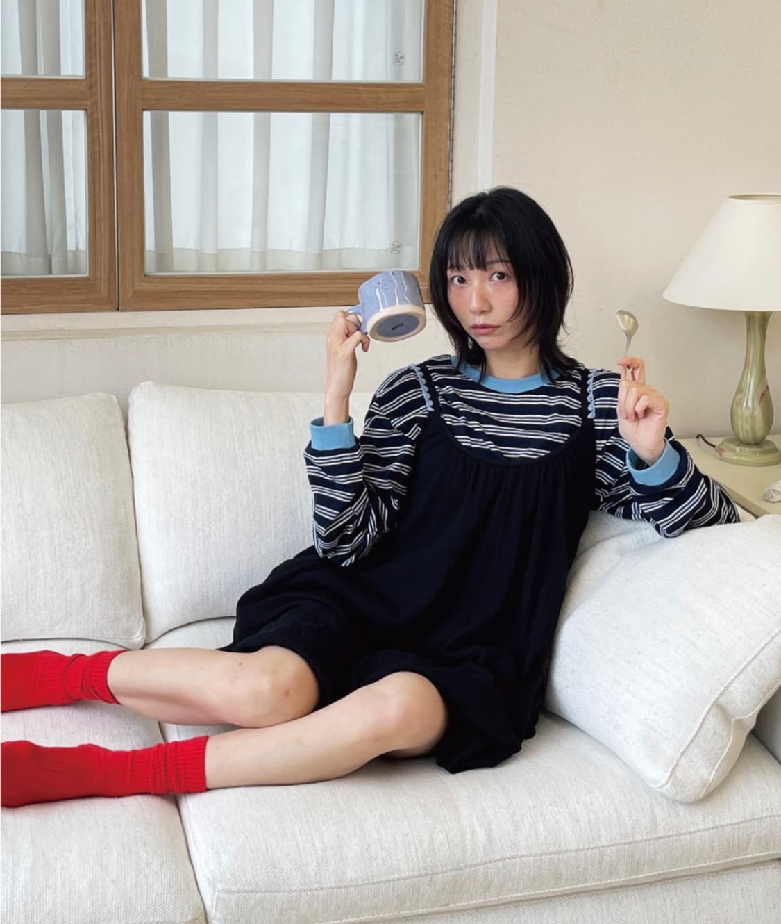 펌킨 미니 드레스 블랙 상품이미지1