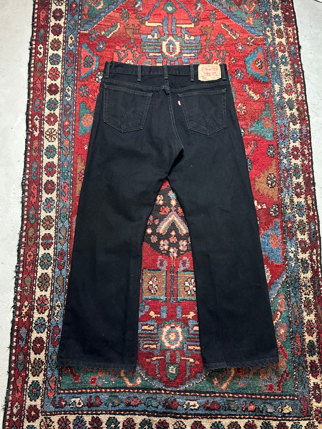 00's 리바이스 517 블랙 부츠컷 플레어진 상품이미지4