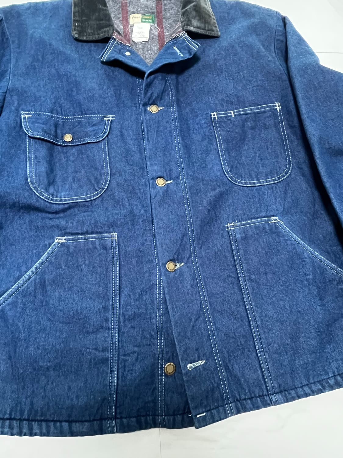 [XL/105] 웨어가드(WearGuard) 블랭킷 안감 데님 초어자켓 상품이미지5