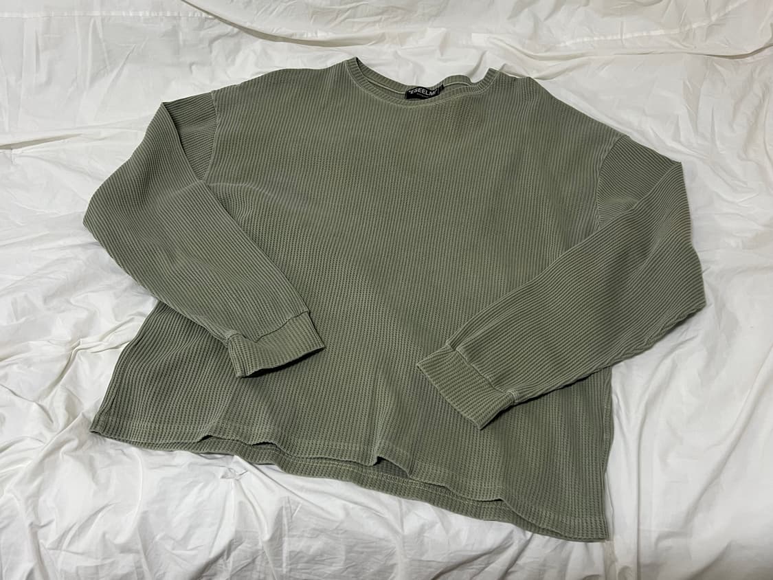 에씰미 써멀 롱슬리브 카키 2사이즈 상품이미지1